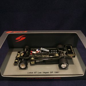 画像: セカンドハンド品●SPARK 1/43 LOTUS 87 LAS VEGAS GP 1981 (N.マンセル)#12