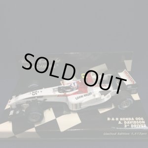 画像: セカンドハンド品●PMA1/43 BAR HONDA 006 3rd DRIVER (A.デビットソン）#35