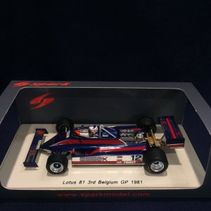 画像: セカンドハンド品●SPARK 1/43 LOTUS 81 3rd BELGIUM GP 1981 (N.マンセル)#12