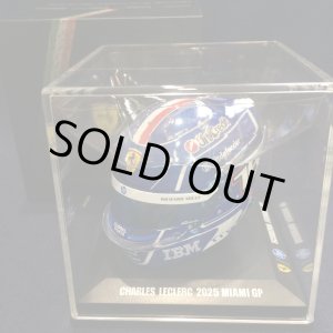 画像: 新品正規入荷品●LOOKSMART 1/5 FERRARI F1 MIAMI GP 2025 (C.ルクレール）ミニヘルメット