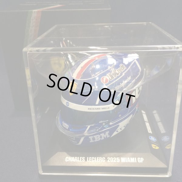 画像1: 新品正規入荷品●LOOKSMART 1/5 FERRARI F1 MIAMI GP 2025 (C.ルクレール）ミニヘルメット
