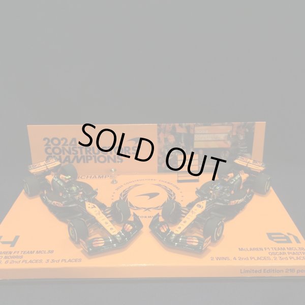 画像1: 新品正規入荷品●PMA 1/43 McLAREN MCL38 CONSTRUCTORS CHAMPION 2024 SET (L.ノリス・O.ピアストリ）