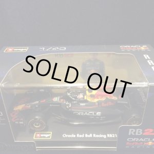 画像: 新品正規入荷品●burago1/43 RED BULL RB21 (M.フェルスタッペン）#1※アクリルケース＆ドライバーフィギュア付