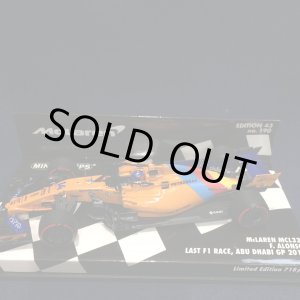 画像: セカンドハンド品●PMA1/43 McLAREN HONDA MCL33 LAST F1 RACE ABU DHABI GP 2018 (F.アロンソ）#14