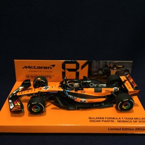 画像: 新品正規入荷品●PMA 1/43 McLAREN F1 MCL39 MONACO GP 2025 (O.ピアストリ）#81