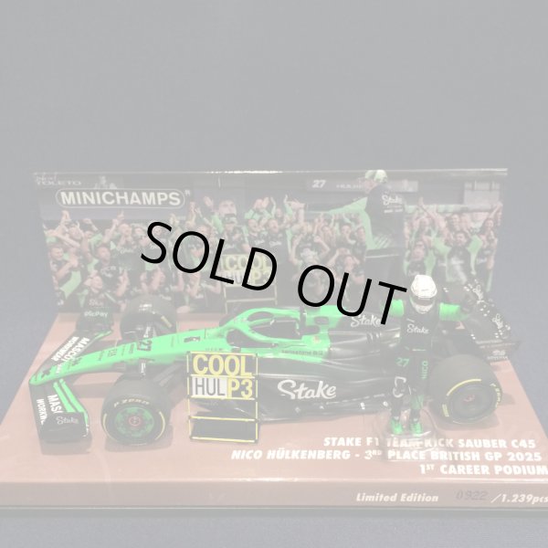 画像1: 新品正規入荷品●PMA 1/43 STAKE KICK SAUBER C45 3rd PLACE BRITISH GP 2025 1st CAREER PODIUM (N.ヒュルケンベルグ）#27