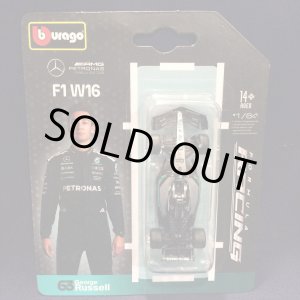 画像: 新品正規入荷品●BURAGO 1/64スケール MERCEDES F1 W16 (G.ラッセル）#63