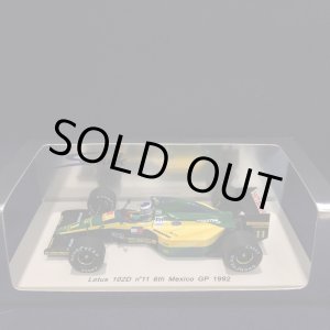 画像: セカンドハンド品●SPARK 1/43 LOTUS 102D 6th MEXICO GP 1992 (M.ハッキネン）#11