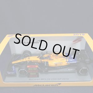 画像: セカンドハンド品●SPARK 1/43 McLAREN RENAULT MCL34 USA GP 2019 (C.サインツ)#55