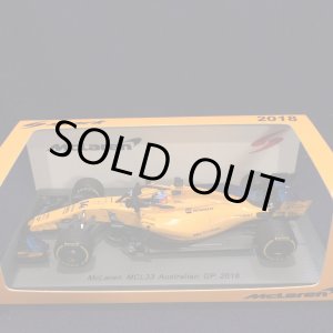 画像: セカンドハンド品●SPARK 1/43 McLAREN RENAULT MCL33 AUSTRALIAN GP 2018 (F.アロンソ）#14