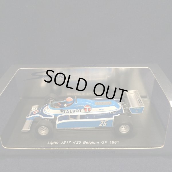 画像1: セカンドハンド品●SPARK 1/43 LIGIER JS17 BELGIUM GP 1981 (J.P.JABOUILLE) #25