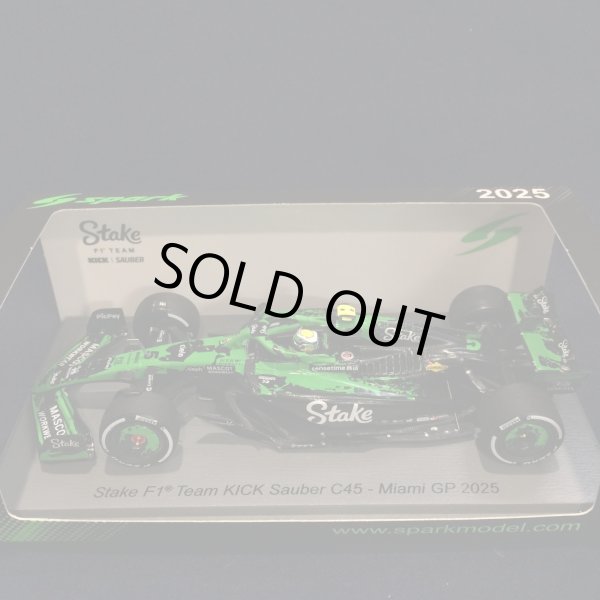 画像1: 新品正規入荷品●SPARK 1/43 STAKE F1 TEAM KICK SAUBER C45 MIAMI GP 2025 (G.ボルトレート）#5