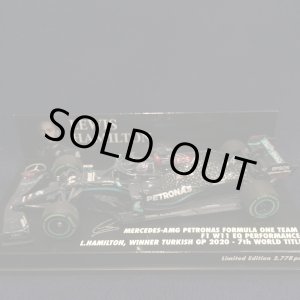 画像: セカンドハンド品●PMA 1/43 MERCEDES-AMG W11 WINNER TURKISH GP 2020 7th WORLD CHAMPION (L.ハミルトン）#44