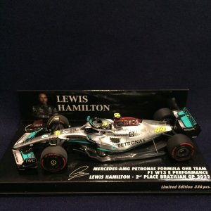 画像: セカンドハンド品●PMA1/43 MERCEDES-AMG PETRONAS W13 2nd PLACE BRAZILIAN GP 2022 (L.ハミルトン)#44