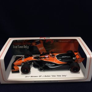 画像: セカンドハンド品●F1速報別注●SPARK 1/43 McLAREN HONDA MCL32 MONACO GP 2017 (J.バトン)#22