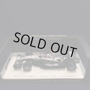 画像: セカンドハンド品●SPARK 1/43 McLAREN MERCEDES MP4-20 JAPANESE GP 2005 （K.ライコネン）#9