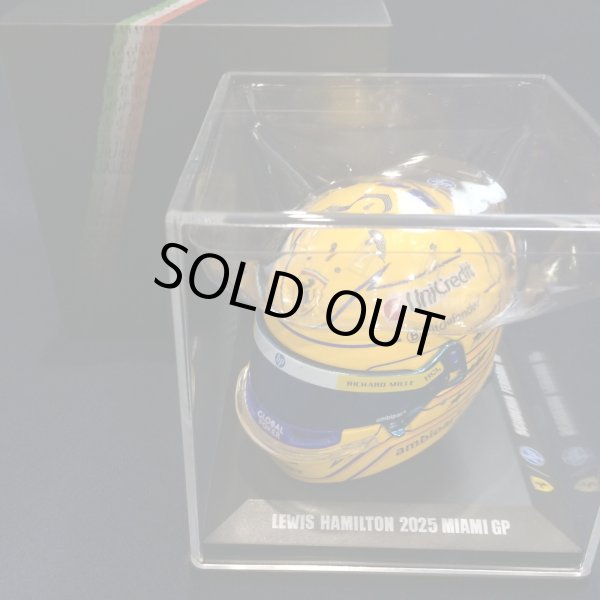 画像1: 新品正規入荷品●LOOKSMART 1/5 FERRARI F1 MIAMI GP 2025 (L.ハミルトン）ミニヘルメット