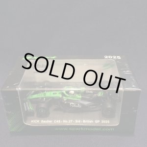 画像: 新品正規入荷品●SPARK 1/64 KICK SAUBER C45 3rd BRITISH GP 2025 (N.ヒュルケンベルグ）#27