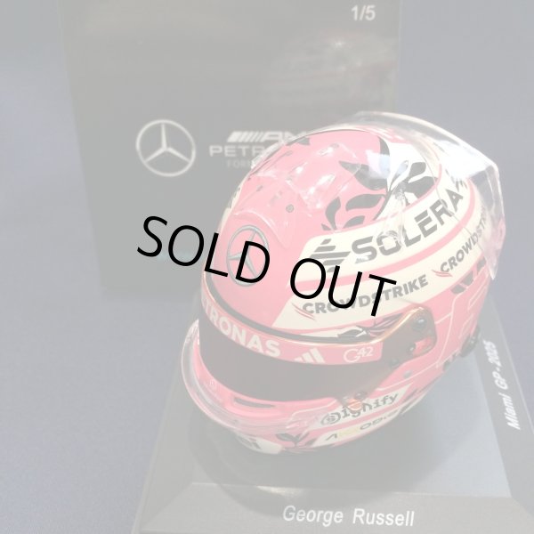 画像1: 新品正規入荷品●SPARK1/5 MERCEDES F1 MIAMI GP 2025 (G.ラッセル）ミニヘルメット