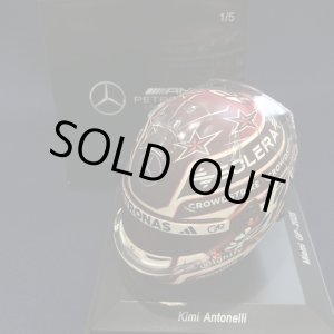 画像: 新品正規入荷品●SPARK1/5 MERCEDES F1 MIAMI GP 2025 (K.アントネッリ）ミニヘルメット