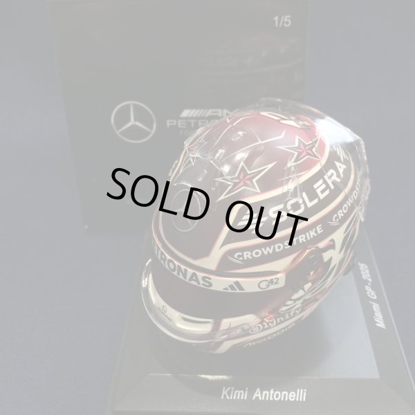 画像1: 新品正規入荷品●SPARK1/5 MERCEDES F1 MIAMI GP 2025 (K.アントネッリ）ミニヘルメット