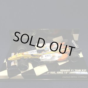 画像: セカンドハンド品●PMA1/43 RENAULT R27 1st TEST JEREZ 2008 (F.アロンソ）#5