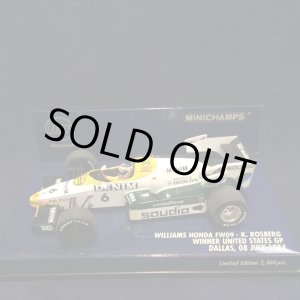 画像: セカンドハンド品●PMA1/43 WILLIAMS HONDA FW09 WINNER UNITED STATES GP 1984 （K.ロズベルグ）#6