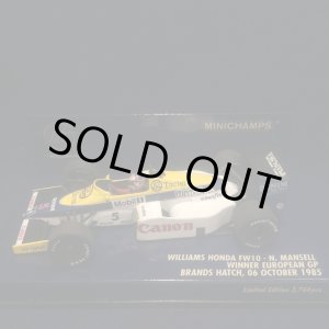 画像: セカンドハンド品●PMA1/43 WILLIAMS HONDA FW10 WINNER EUROPEAN GP 1985 (N.マンセル）#5