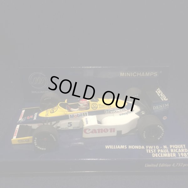 画像1: セカンドハンド品●PMA1/43 WILLIAMS HONDA FW10 TEST PAUL RICARD (N.ピケ）1985 #5