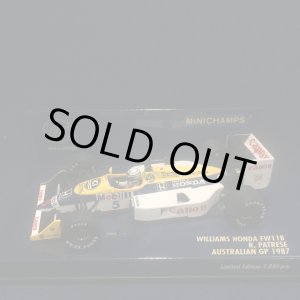 画像: セカンドハンド品●PMA1/43 WILLIAMS HONDA FW11B AUSTRALIAN GP (R.パトレーゼ)　1987 #5 