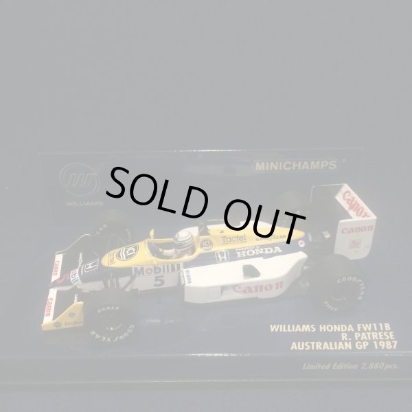 画像1: セカンドハンド品●PMA1/43 WILLIAMS HONDA FW11B AUSTRALIAN GP (R.パトレーゼ)　1987 #5 