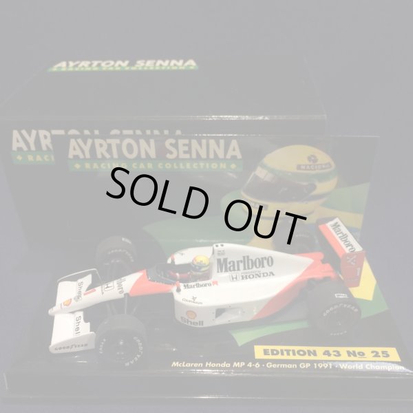 画像1: セカンドハンド品●タバコカスタム品●PMA1/43 セナコレNo25 McLAREN HONDA MP4/6 GERMAN GP WORLD CHAMPION (A.セナ）1991#1