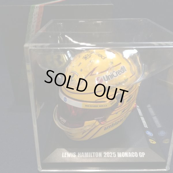 画像1: 新品正規入荷品●LOOKSMART 1/5 FERRARI F1 MONACO GP 2025 (L.ハミルトン）ミニヘルメット