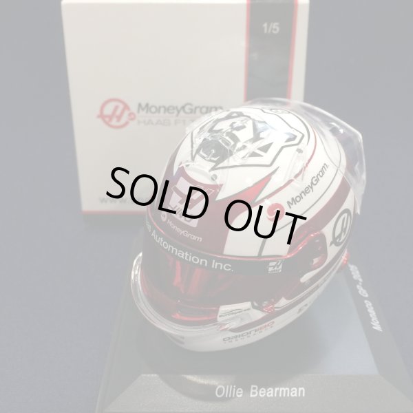 画像1: 新品正規入荷品●SPARK1/5 HAAS F1 MONACO GP 2025 (O.ベアマン）ミニヘルメット
