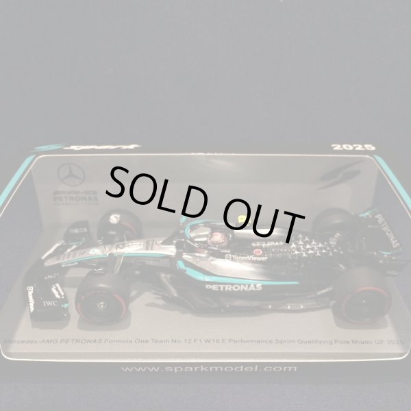 画像1: 新品正規荷品●SPARK1/43 MERCEDES-AMG PETRONAS W16 SPRINT QUALIFYING POLE MIAMI GP 2025 (K.アントネッリ）#12