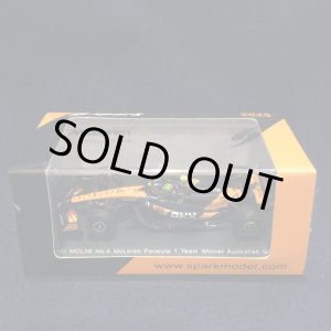 画像: 新品正規入荷品●SPARK 1/64 McLAREN MCL39 WINNER AUSTRALIAN GP 2025 (L.ノリス）#4