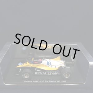 画像: セカンドハンド品●SPARK1/43 RENAULT RE40 3rd FRENCH GP 1983 (E.CHEEVER) #16
