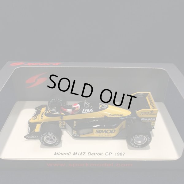 画像1: セカンドハンド品●SPARK 1/43 MINARDI M187 DETROIT GP 1987 (A.CAMPOS) #23