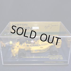 画像: セカンドハンド品●PMA1/43 LOTUS HONDA 99T ITALIAN GP 1987 (A.セナ RIDING ON 中嶋悟）#11