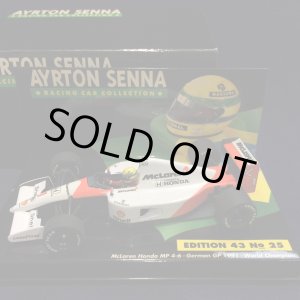 画像: セカンドハンド品●PMA1/43 セナコレNo25 McLAREN HONDA MP4/6 GERMAN GP WORLD CHAMPION (A.セナ）1991#1