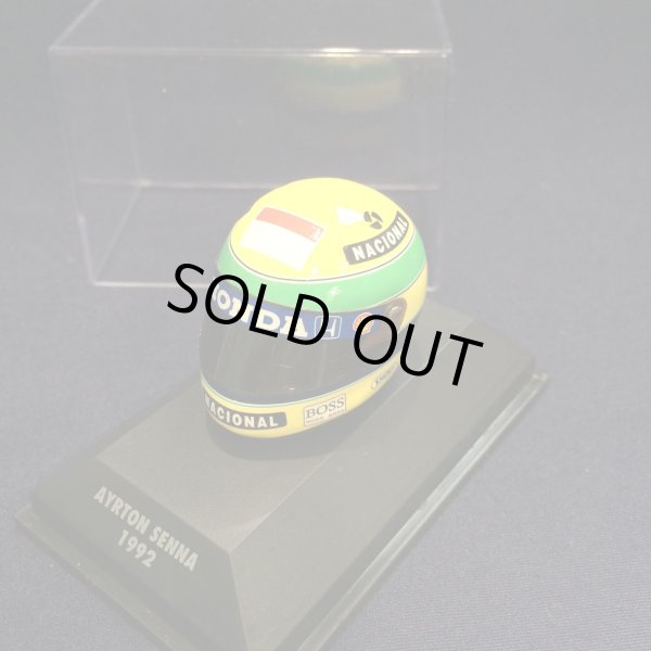 画像1: 特価品●セカンドハンド品●紙外箱（スリブ）無●PMA1/8 アイルトンセナ ミニヘルメットコレクション 1992