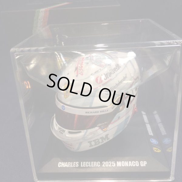 画像1: 新品正規入荷品●LOOKSMART 1/5 FERRARI F1 MONACO GP 2025 (C.ルクレール）ミニヘルメット