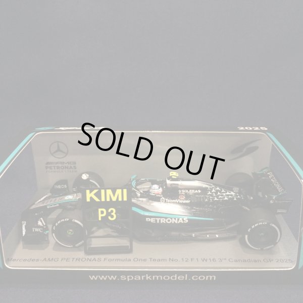 画像1: 新品正規荷品●SPARK1/43 MERCEDES-AMG PETRONAS W16 3rd CANADIAN GP 2025 (K.アントネッリ）#12