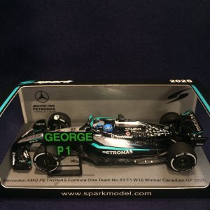 画像: 新品正規荷品●SPARK1/43 MERCEDES-AMG PETRONAS W16 WINNER CANADIAN GP 2025 (G.ラッセル）#63
