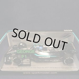 画像: 新品正規荷品●SPARK1/43 MERCEDES-AMG PETRONAS W16 WINNER CANADIAN GP 2025 (G.ラッセル）#63