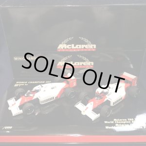 画像: セカンドハンド品●HONDA F1別注●PMA1/43 WORLD CHAMPION SET McLAREN MP4/2B (1985) ＆ MP4/2C (1986) A.プロスト 2台セット 