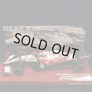 画像: セカンドハンド品●ユーロスポーツ別注●PMA1/43 ALFA ROMEO C41 ABU DHABI GP 2021 FINAL RACE (K.ライコネン)#7