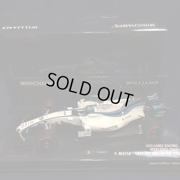 画像1: セカンドハンド品●PMA1/43 WILLIAMS MERCEDES　FW40 ABU DHABI GP 2017 （F.マッサ）#19
