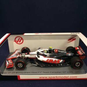 画像: 新品正規荷品●SPARK1/43 HAAS MONEYGRAM VF-25 200thGP CANADIAN GP 2025 (O.ベアマン)#87