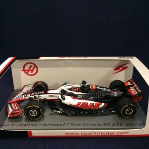 画像: 新品正規荷品●SPARK1/43 HAAS MONEYGRAM VF-25 200thGP CANADIAN GP 2025 (E.オコン)#31